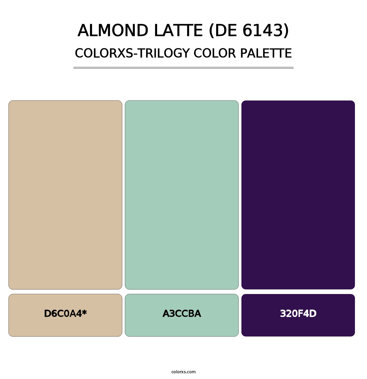 Almond Latte (DE 6143) - Colorxs Trilogy Palette