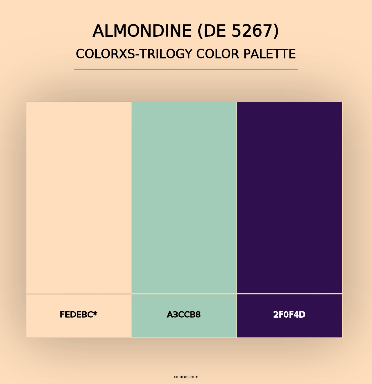 Almondine (DE 5267) - Colorxs Trilogy Palette