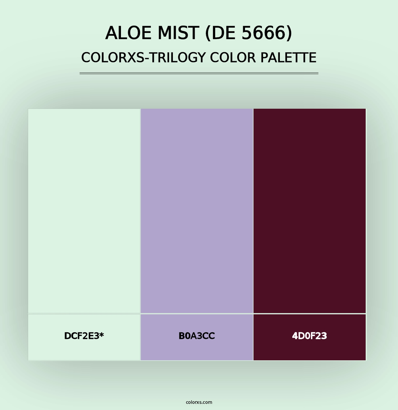 Aloe Mist (DE 5666) - Colorxs Trilogy Palette