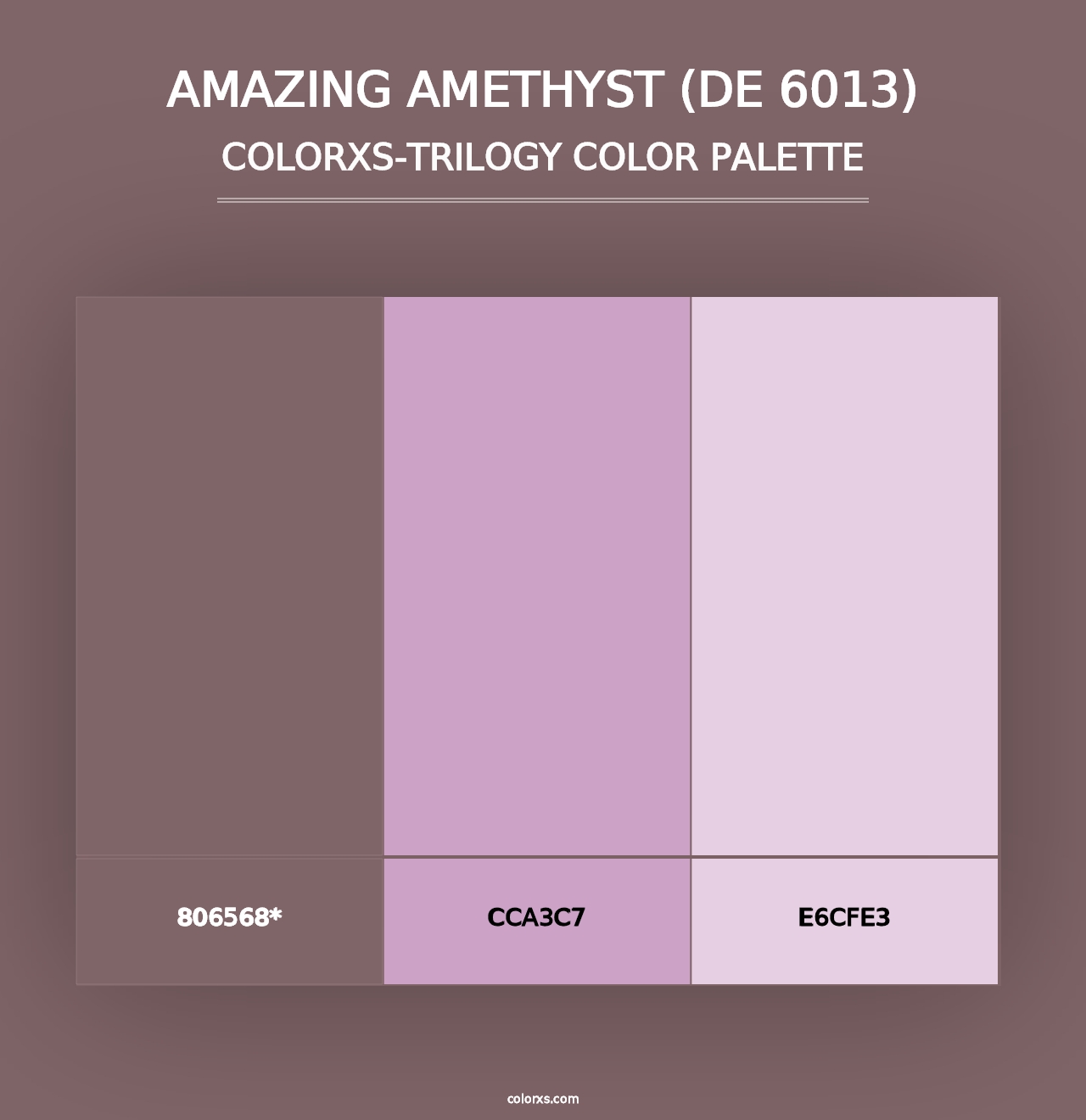 Amazing Amethyst (DE 6013) - Colorxs Trilogy Palette