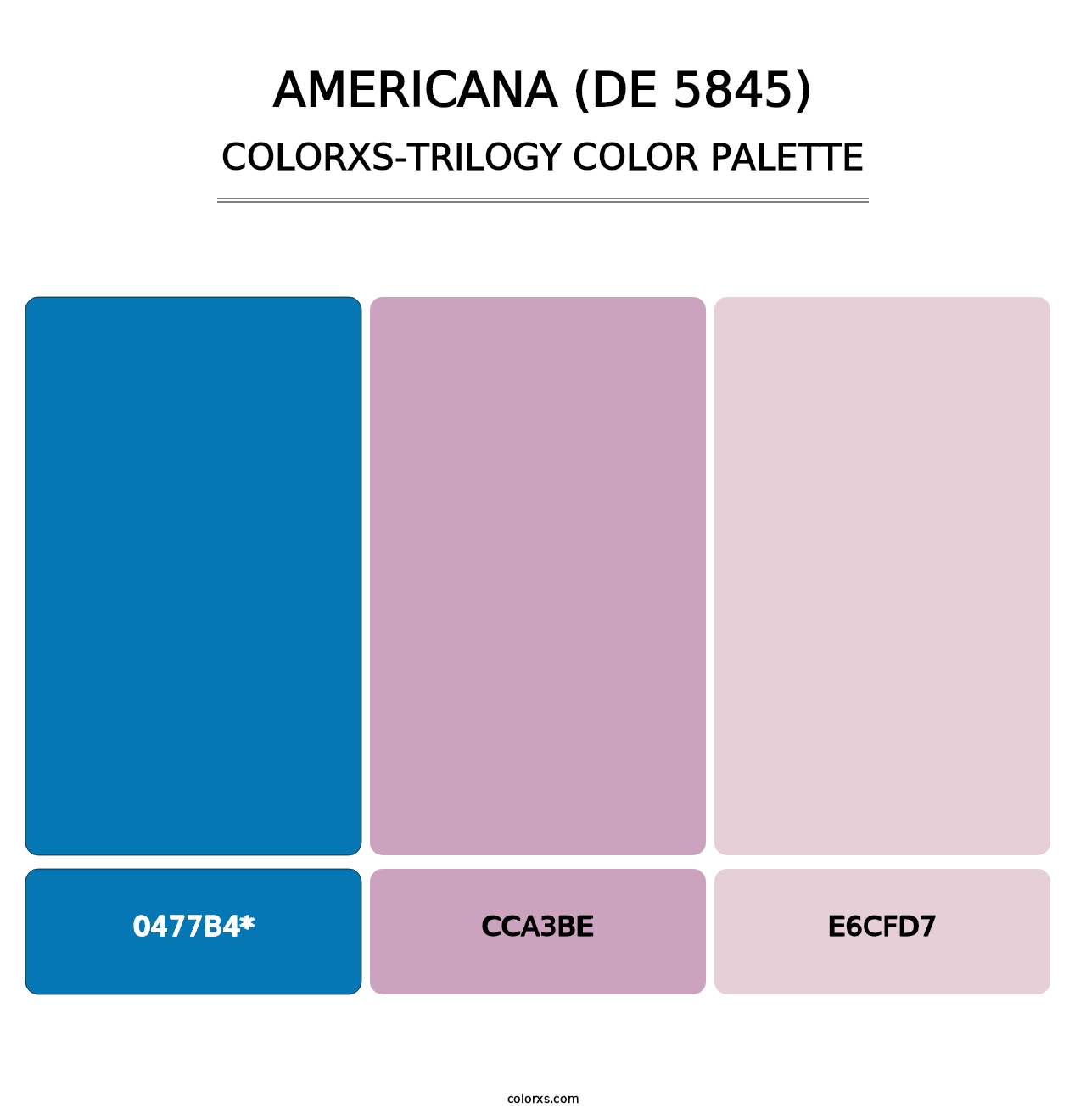 Americana (DE 5845) - Colorxs Trilogy Palette