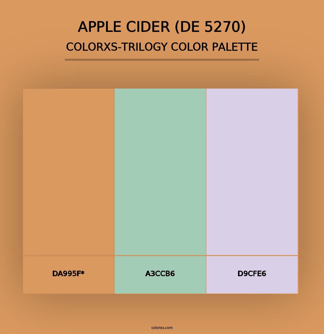 Apple Cider (DE 5270) - Colorxs Trilogy Palette