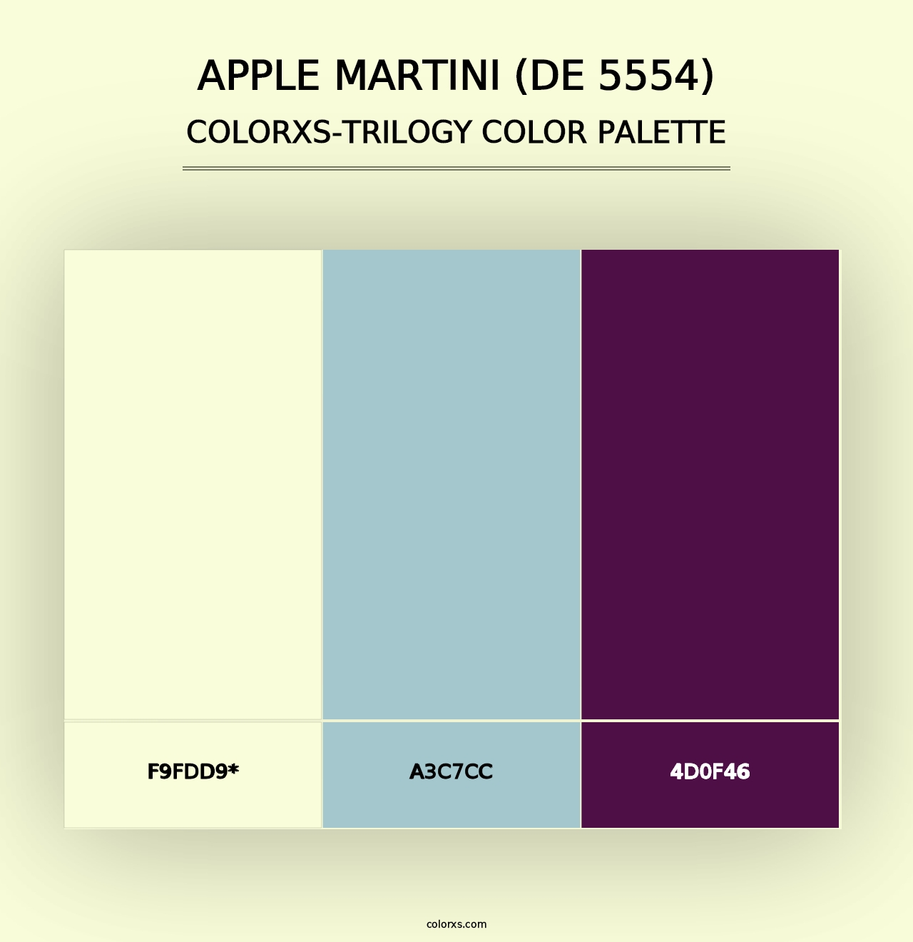 Apple Martini (DE 5554) - Colorxs Trilogy Palette