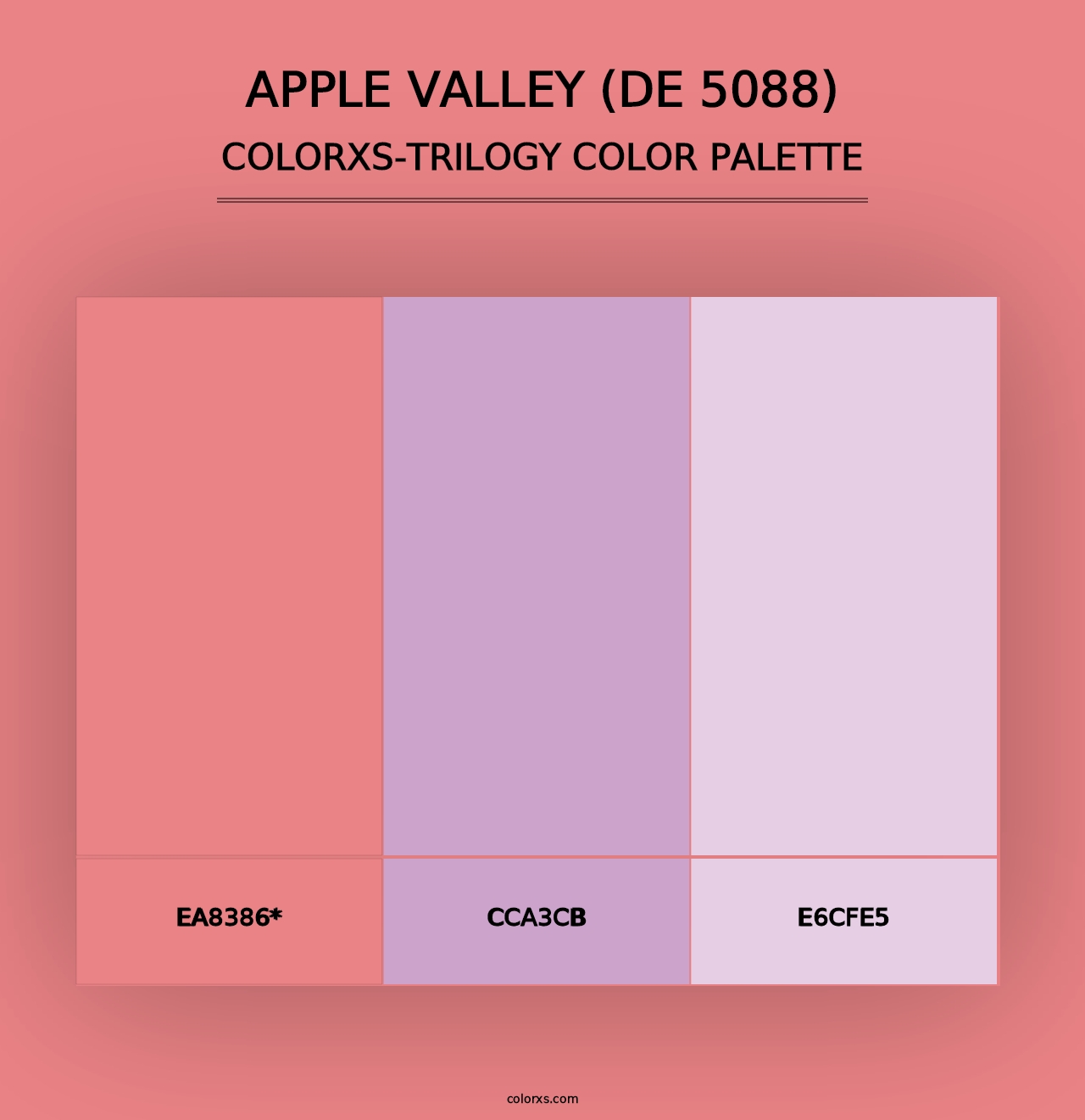 Apple Valley (DE 5088) - Colorxs Trilogy Palette