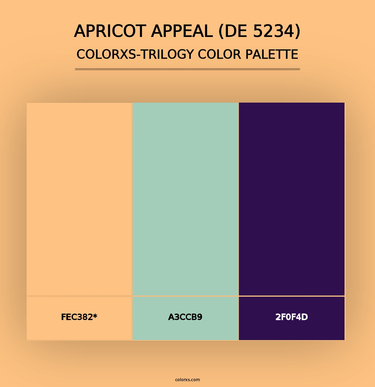 Apricot Appeal (DE 5234) - Colorxs Trilogy Palette