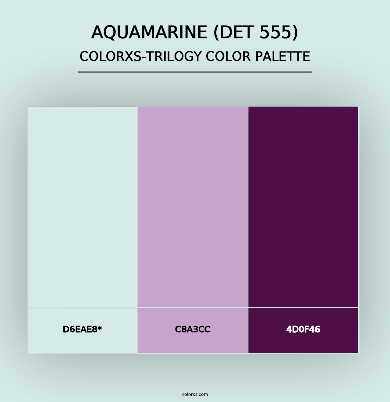 Aquamarine (DET 555) - Colorxs Trilogy Palette