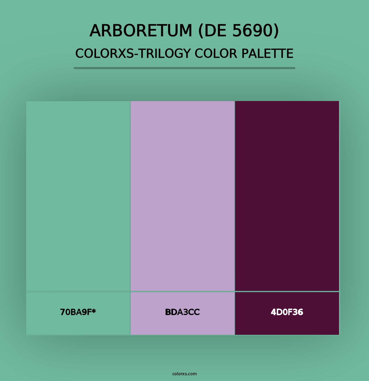 Arboretum (DE 5690) - Colorxs Trilogy Palette