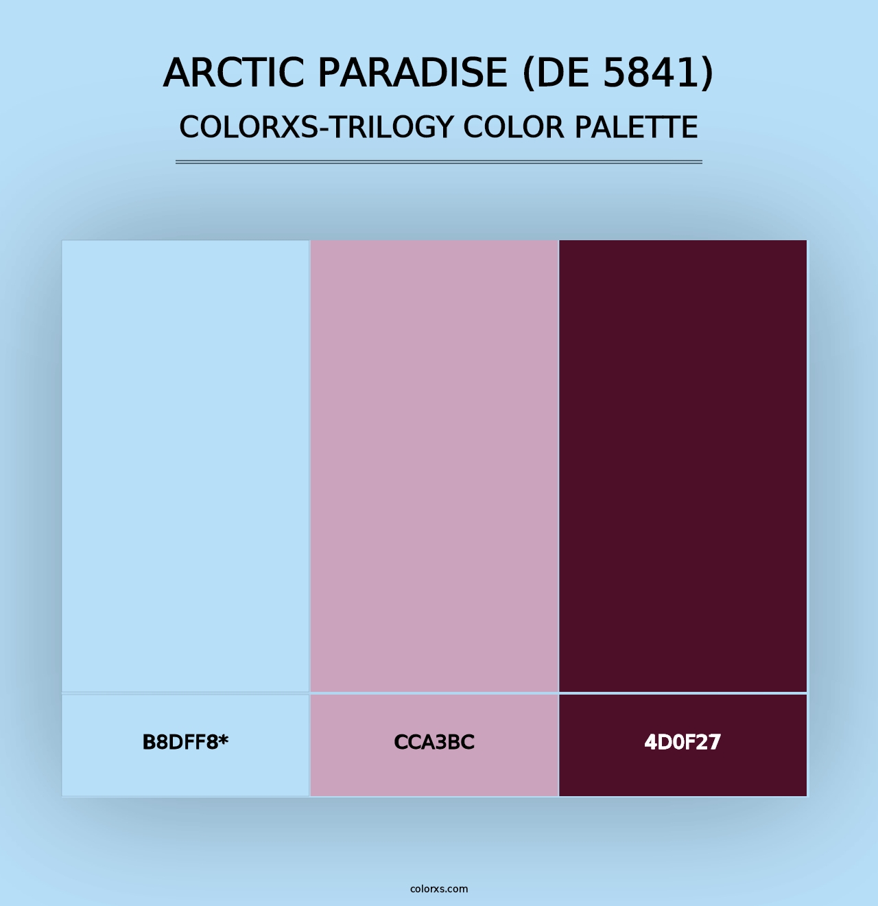 Arctic Paradise (DE 5841) - Colorxs Trilogy Palette