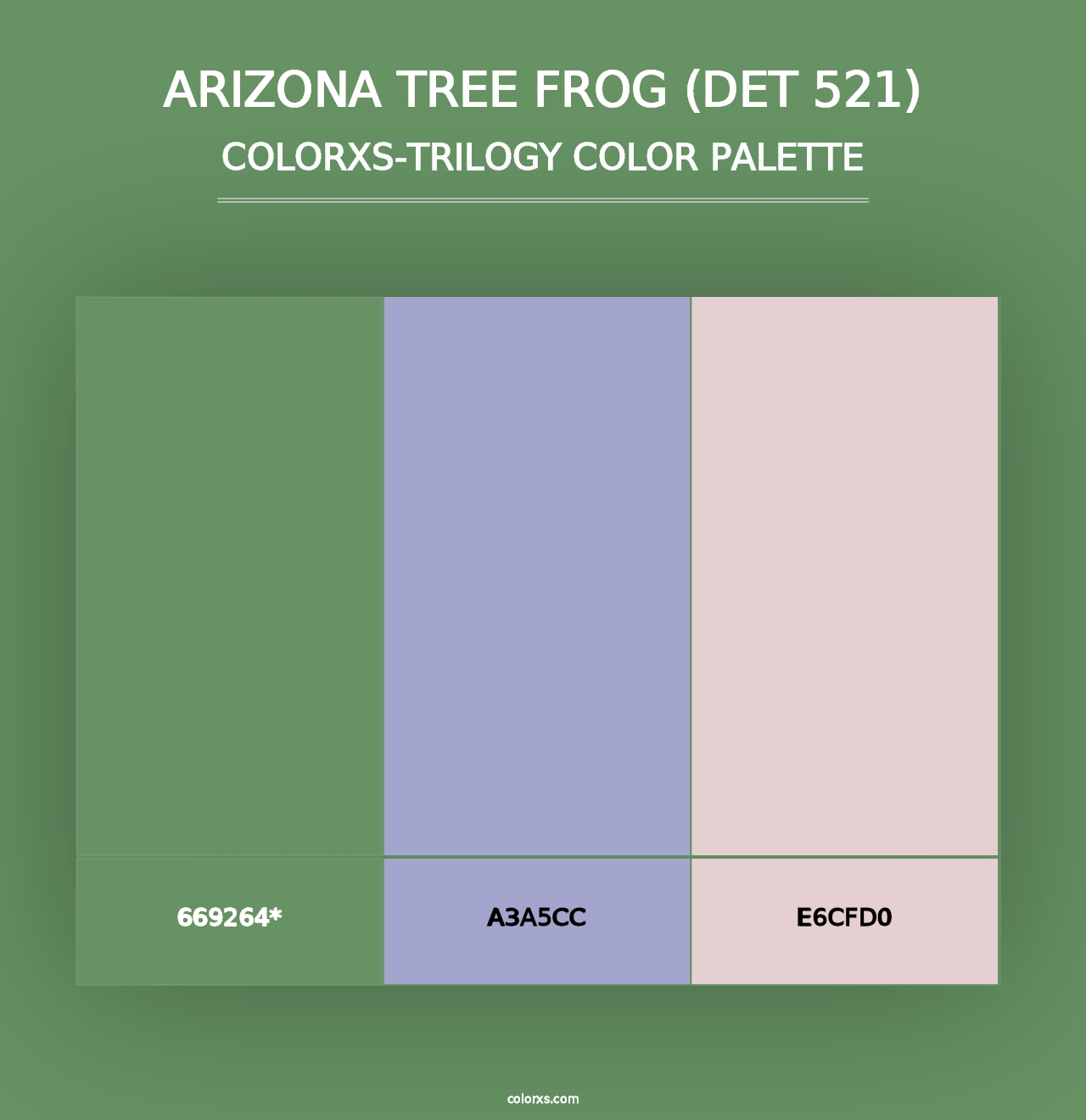 Arizona Tree Frog (DET 521) - Colorxs Trilogy Palette