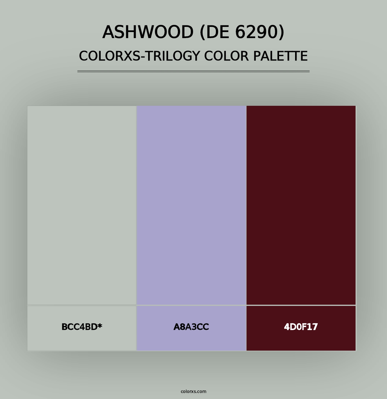 Ashwood (DE 6290) - Colorxs Trilogy Palette