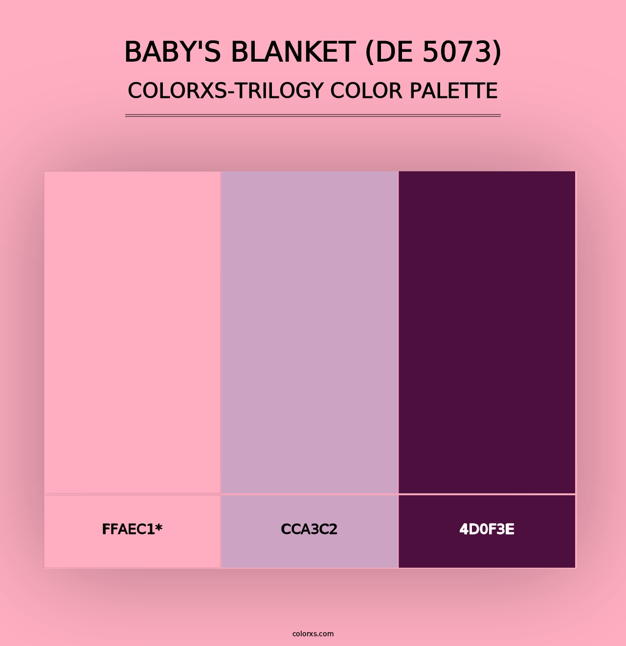 Baby's Blanket (DE 5073) - Colorxs Trilogy Palette