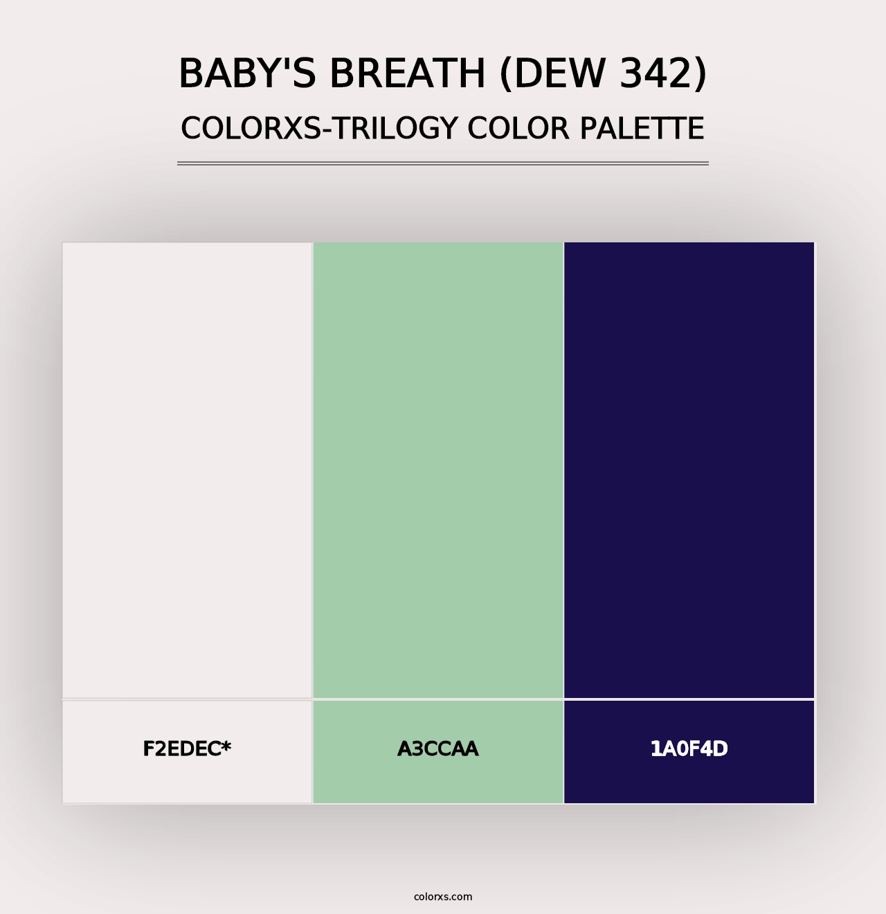 Baby's Breath (DEW 342) - Colorxs Trilogy Palette