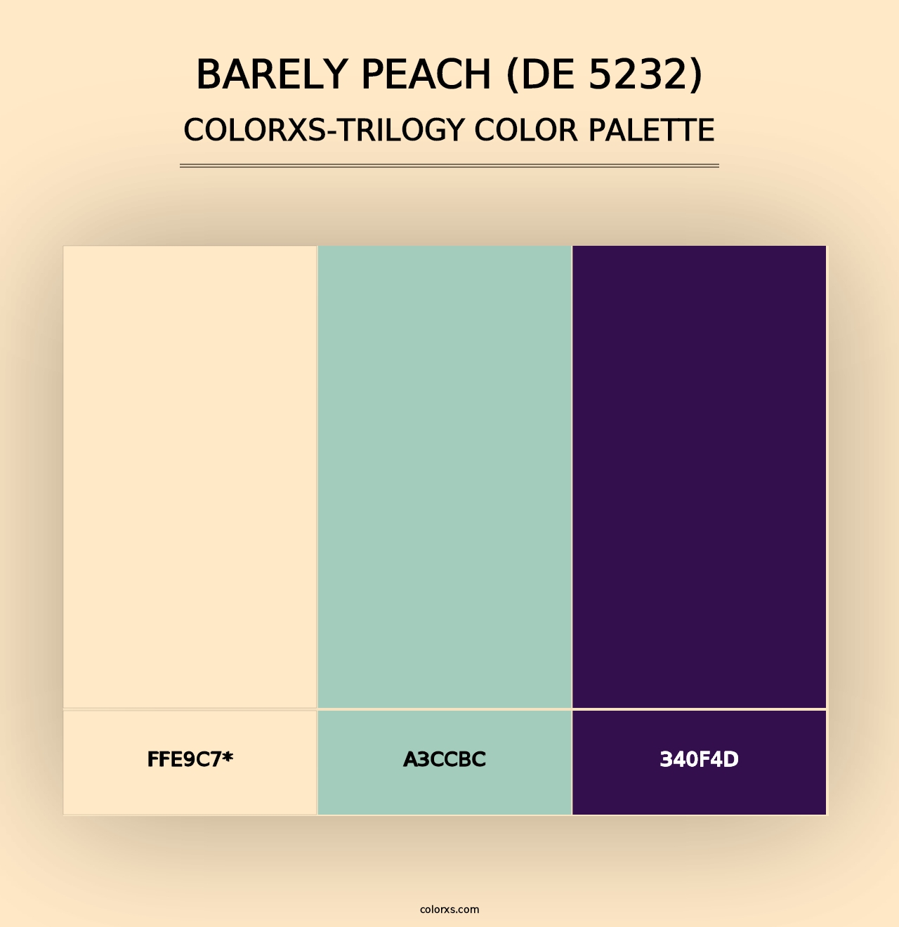 Barely Peach (DE 5232) - Colorxs Trilogy Palette