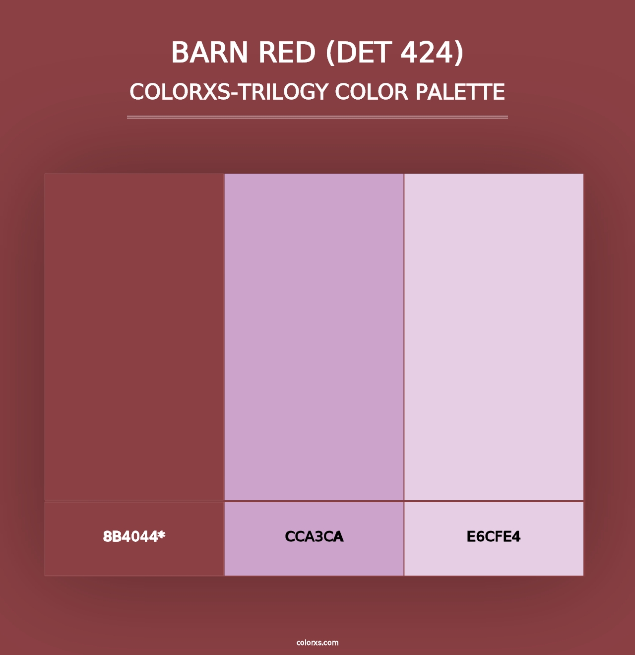 Barn Red (DET 424) - Colorxs Trilogy Palette