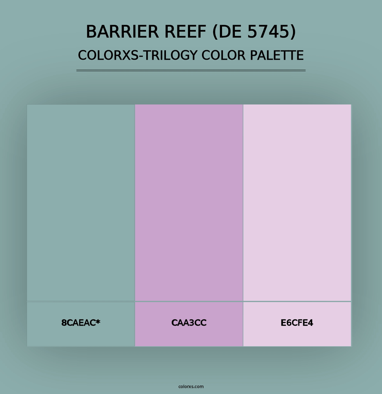 Barrier Reef (DE 5745) - Colorxs Trilogy Palette