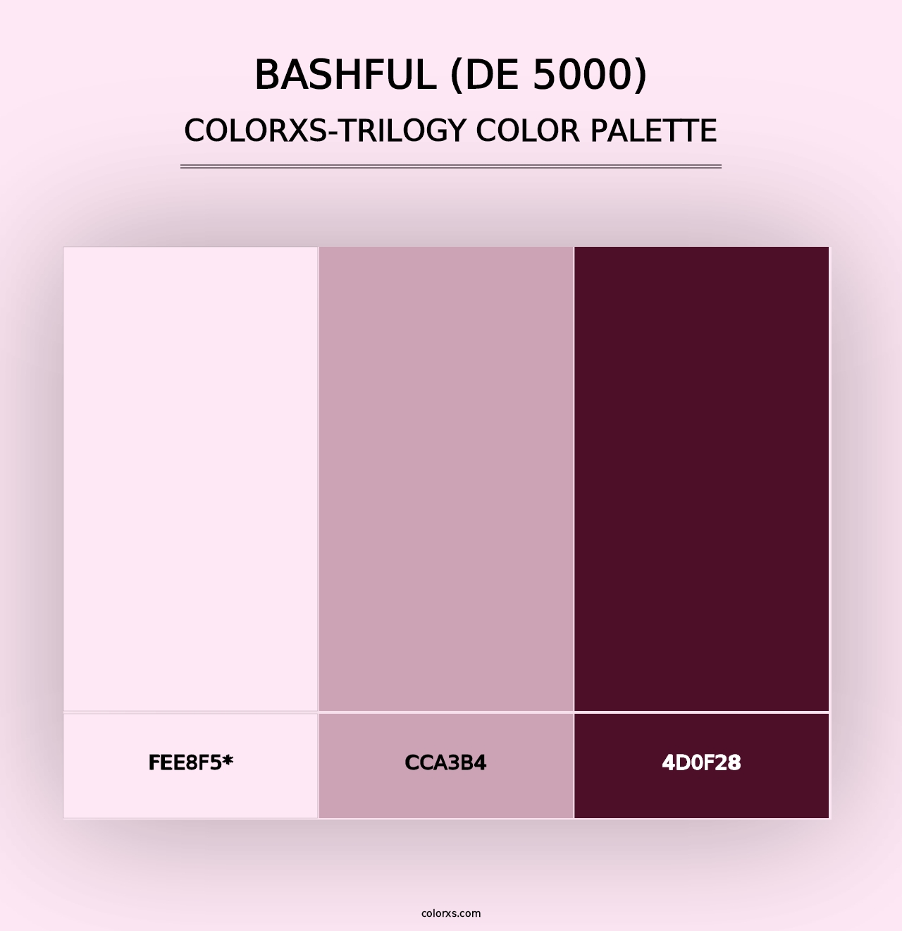 Bashful (DE 5000) - Colorxs Trilogy Palette