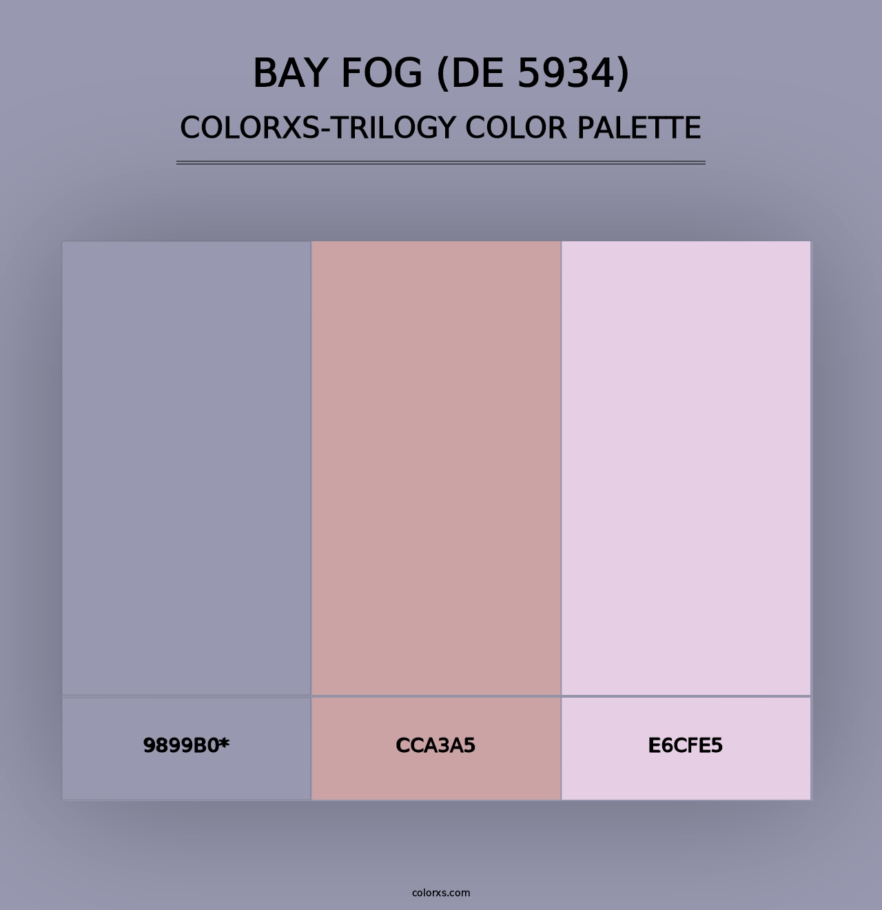 Bay Fog (DE 5934) - Colorxs Trilogy Palette