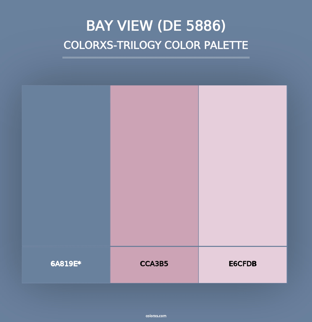 Bay View (DE 5886) - Colorxs Trilogy Palette