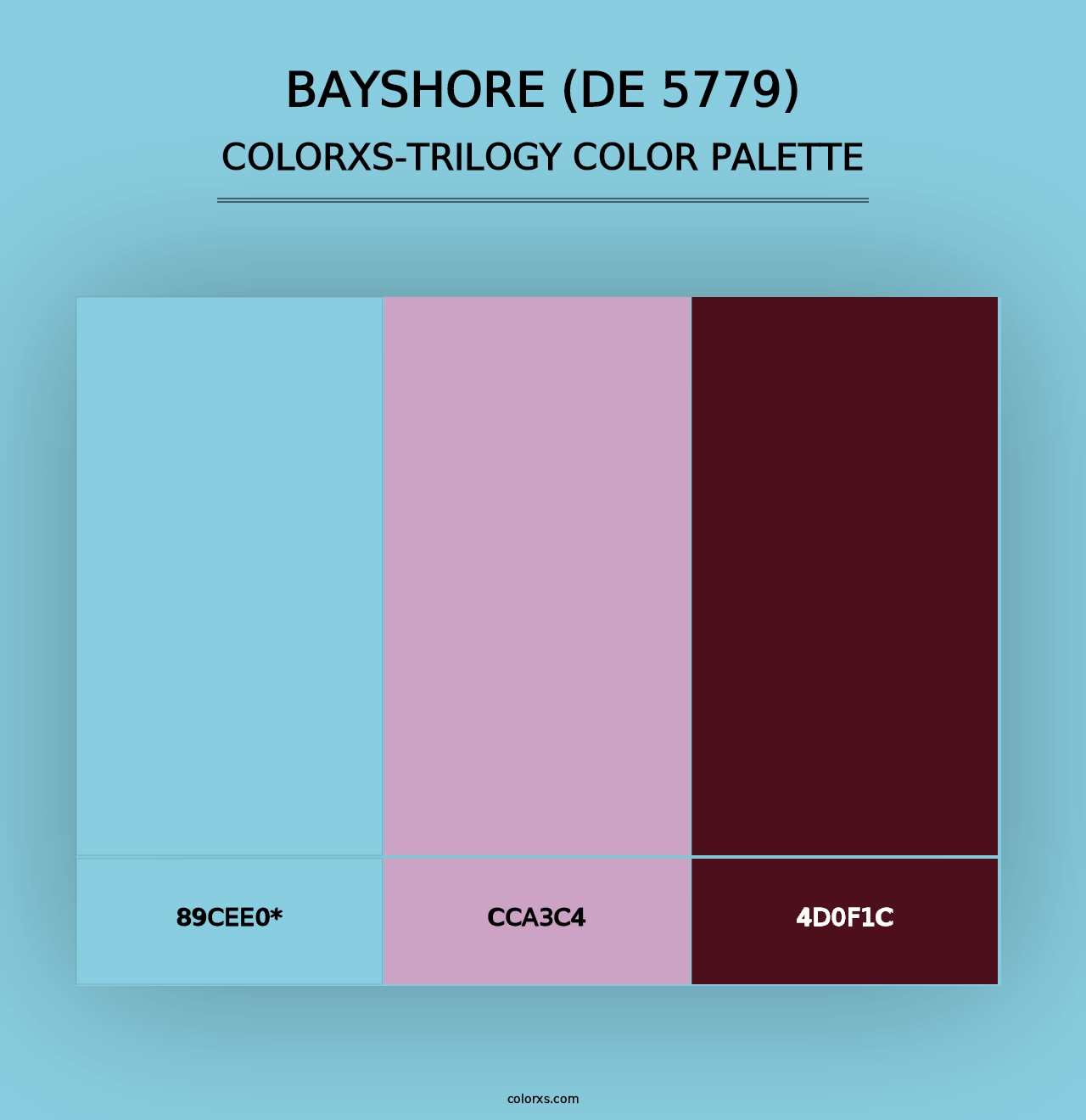 Bayshore (DE 5779) - Colorxs Trilogy Palette