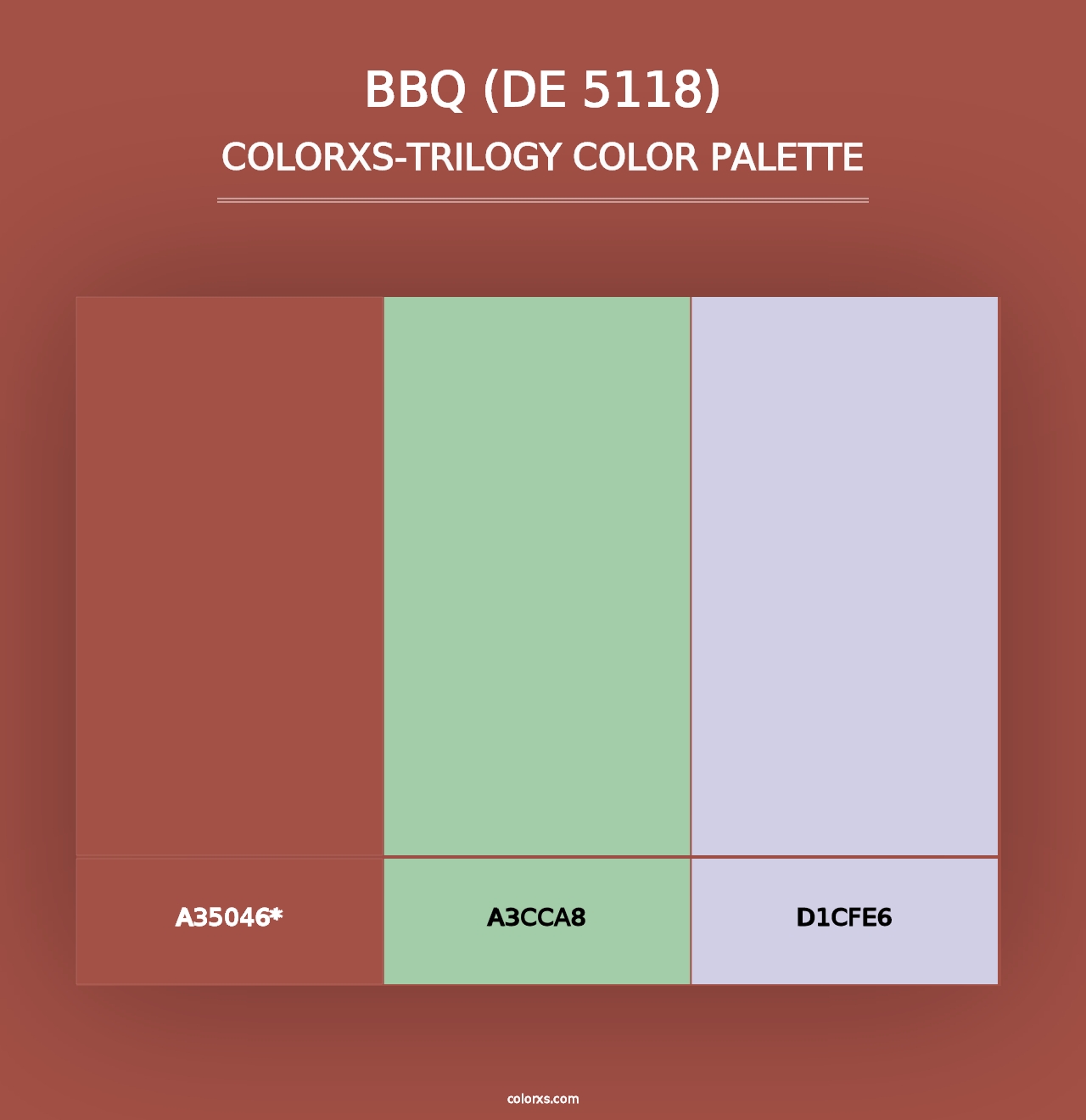 BBQ (DE 5118) - Colorxs Trilogy Palette