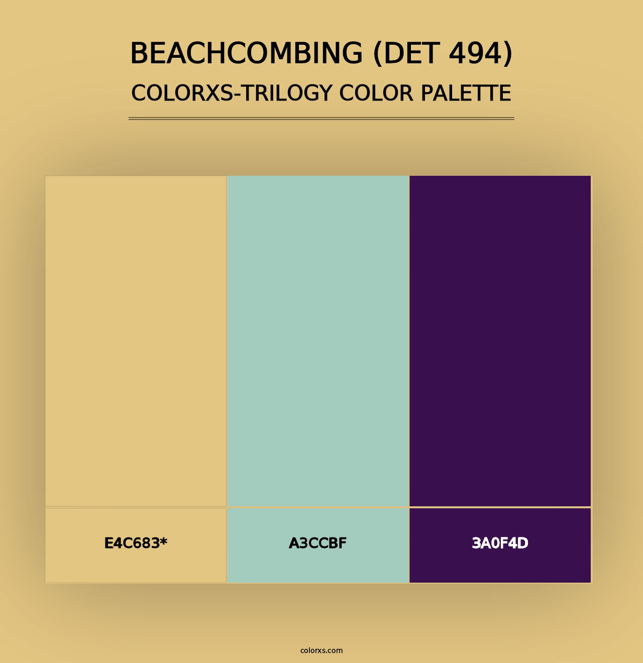 Beachcombing (DET 494) - Colorxs Trilogy Palette