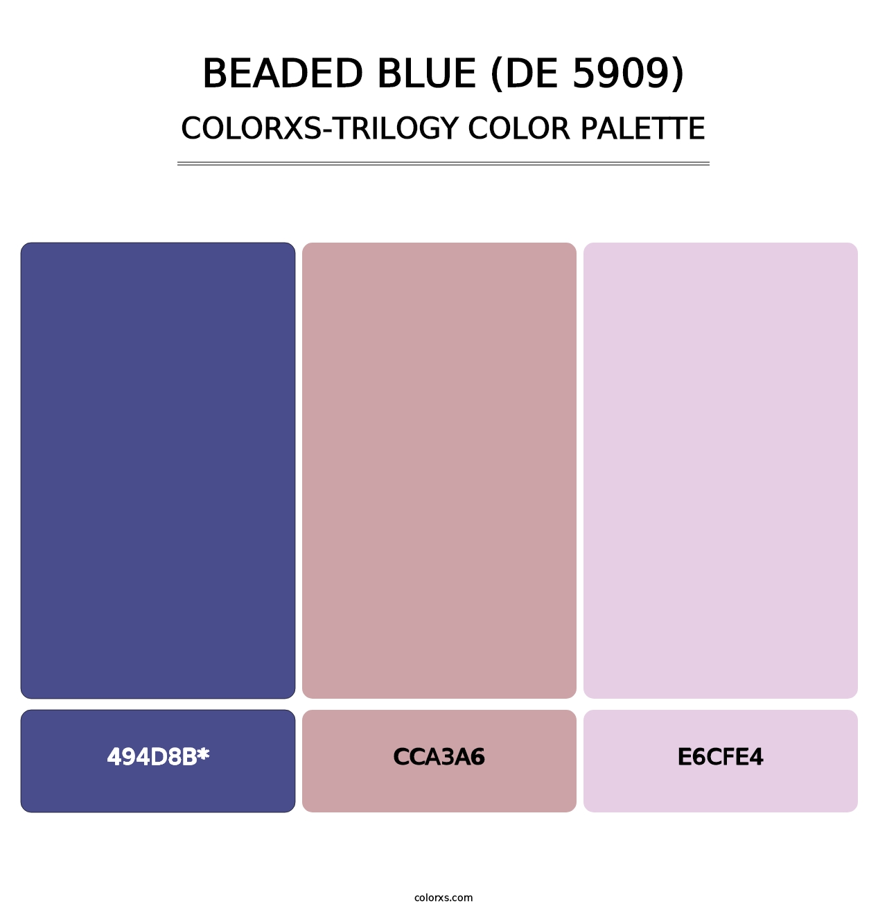 Beaded Blue (DE 5909) - Colorxs Trilogy Palette