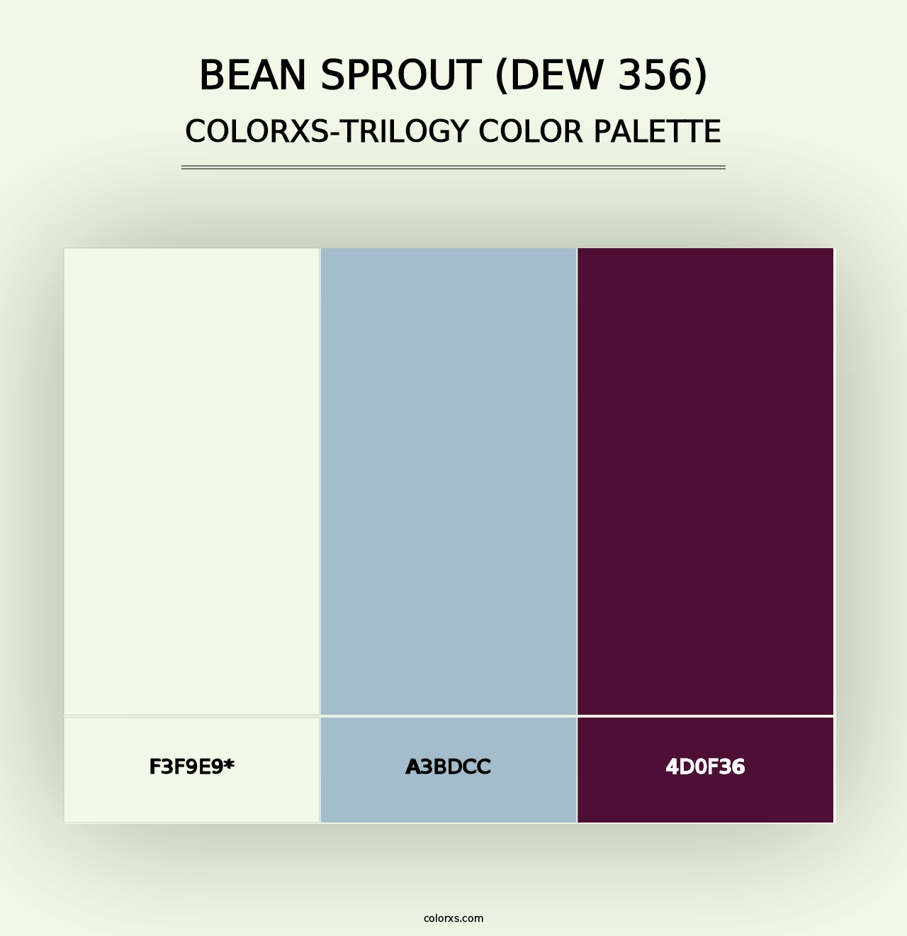 Bean Sprout (DEW 356) - Colorxs Trilogy Palette