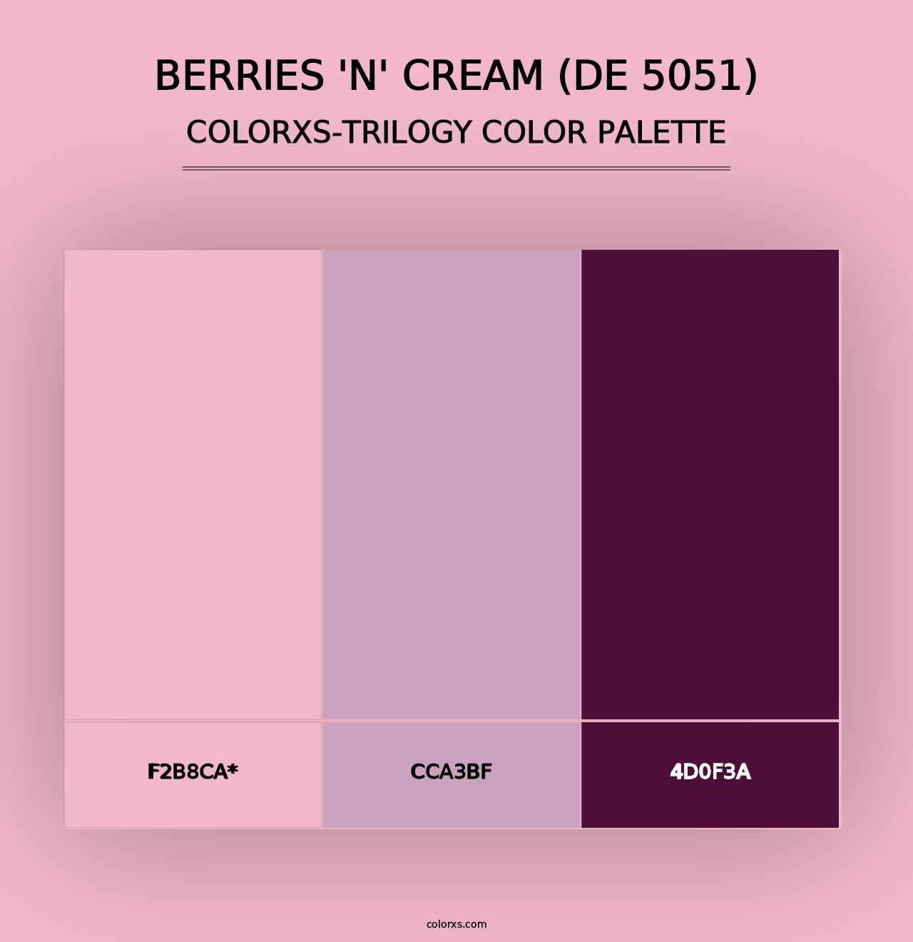 Berries 'n' Cream (DE 5051) - Colorxs Trilogy Palette