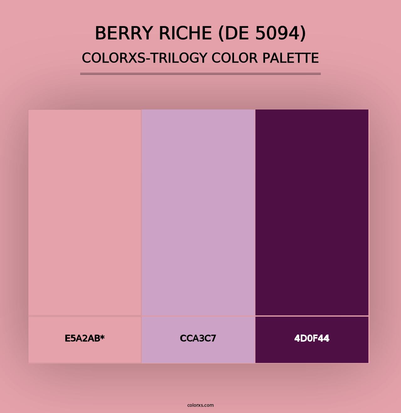 Berry Riche (DE 5094) - Colorxs Trilogy Palette