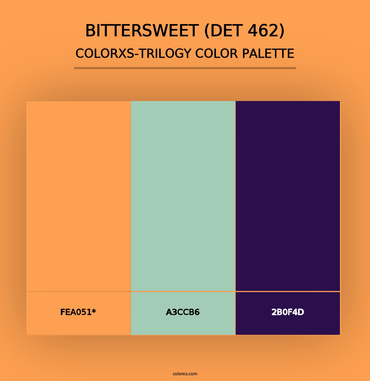 Bittersweet (DET 462) - Colorxs Trilogy Palette