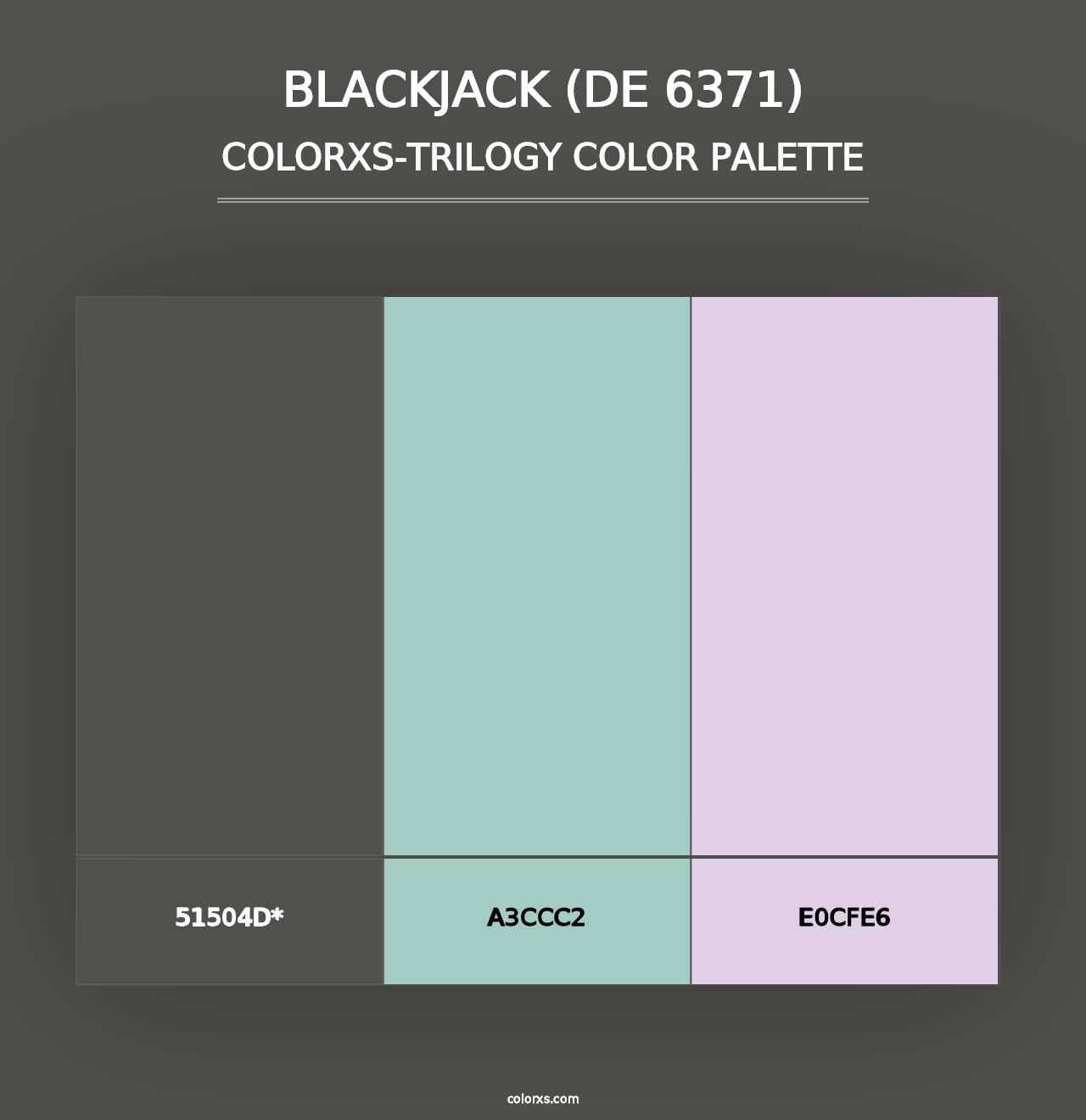 Blackjack (DE 6371) - Colorxs Trilogy Palette