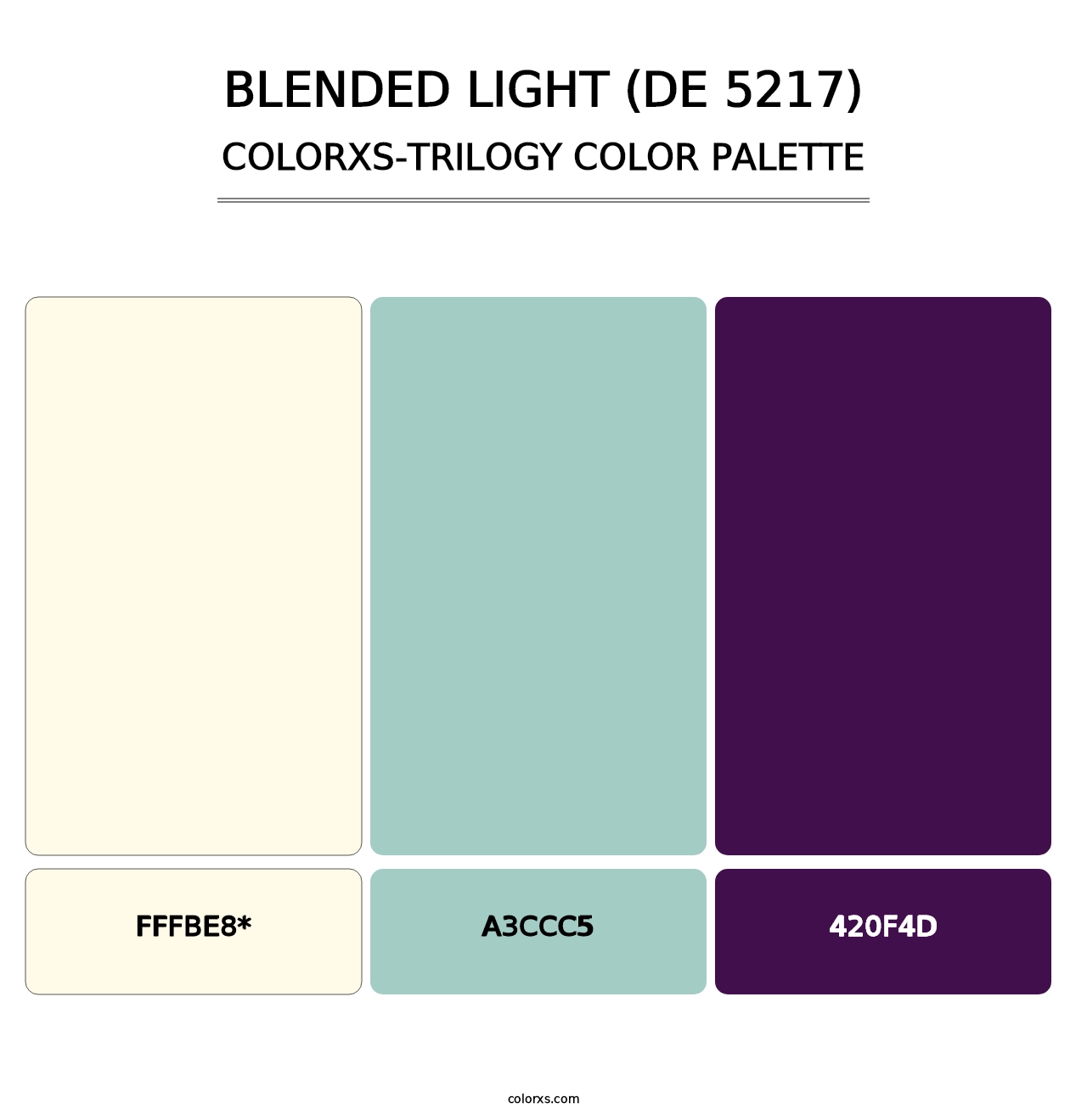 Blended Light (DE 5217) - Colorxs Trilogy Palette