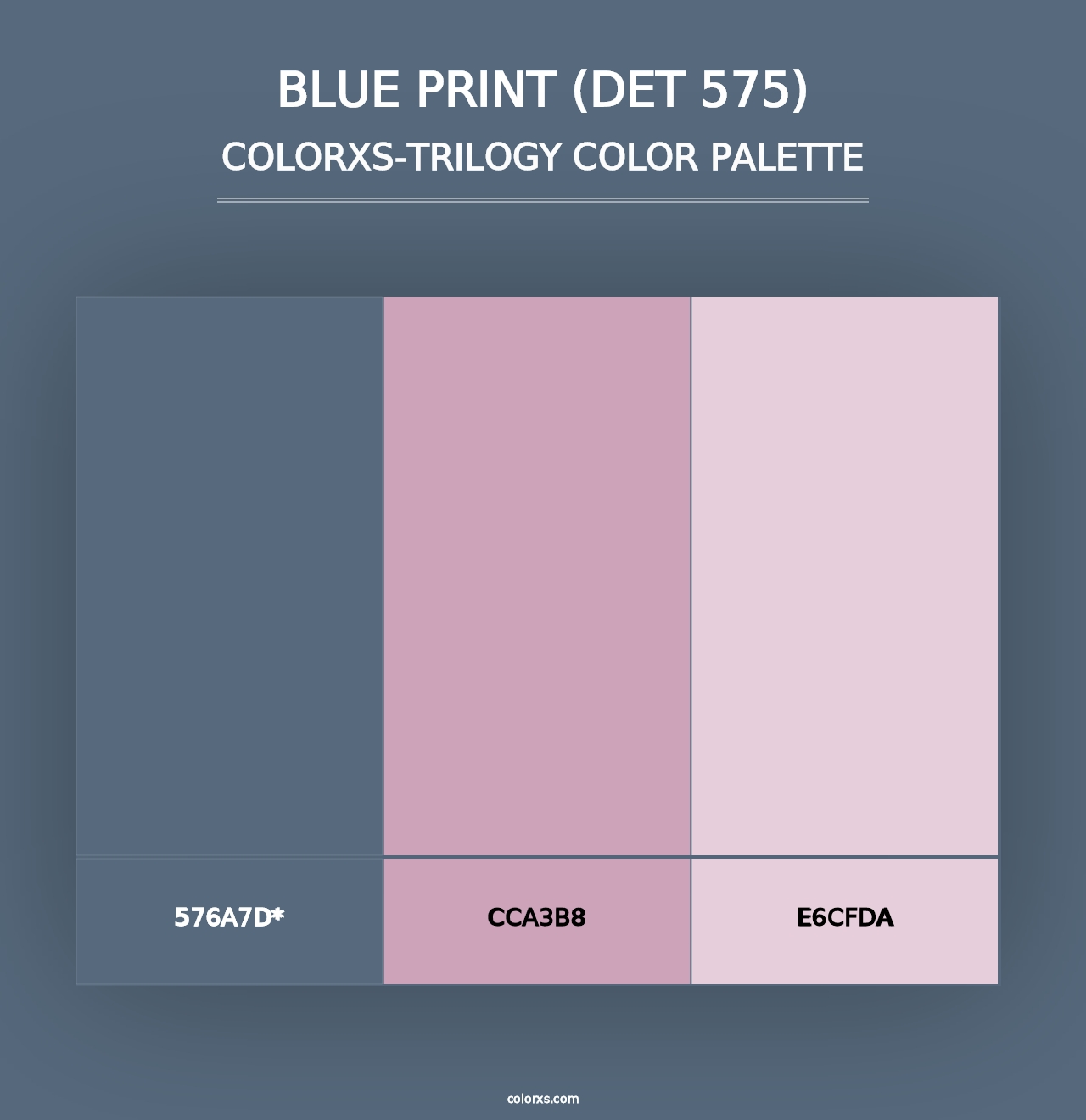 Blue Print (DET 575) - Colorxs Trilogy Palette