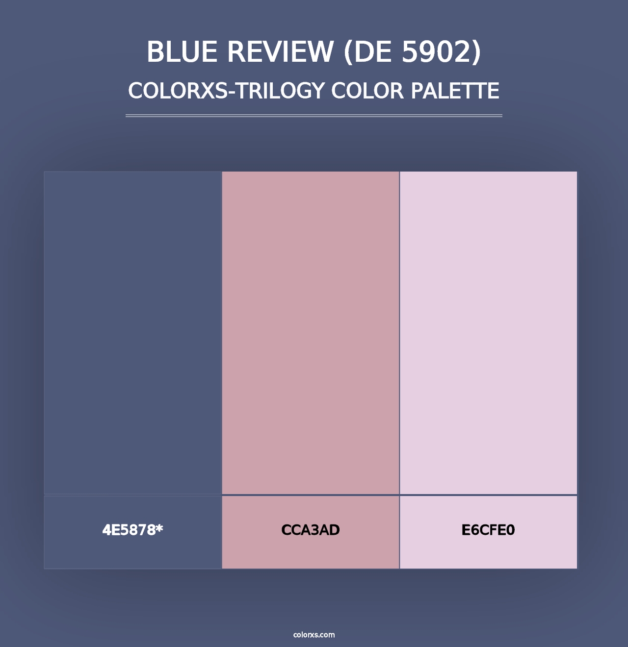 Blue Review (DE 5902) - Colorxs Trilogy Palette