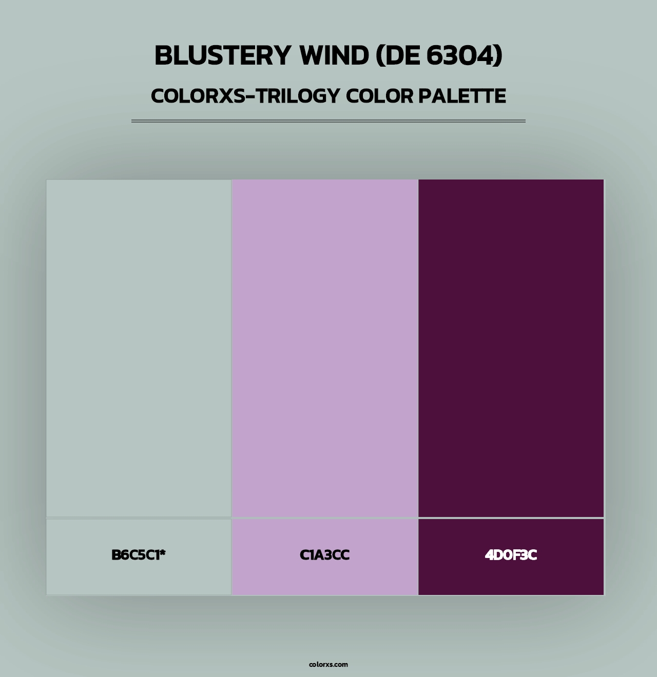 Blustery Wind (DE 6304) - Colorxs Trilogy Palette