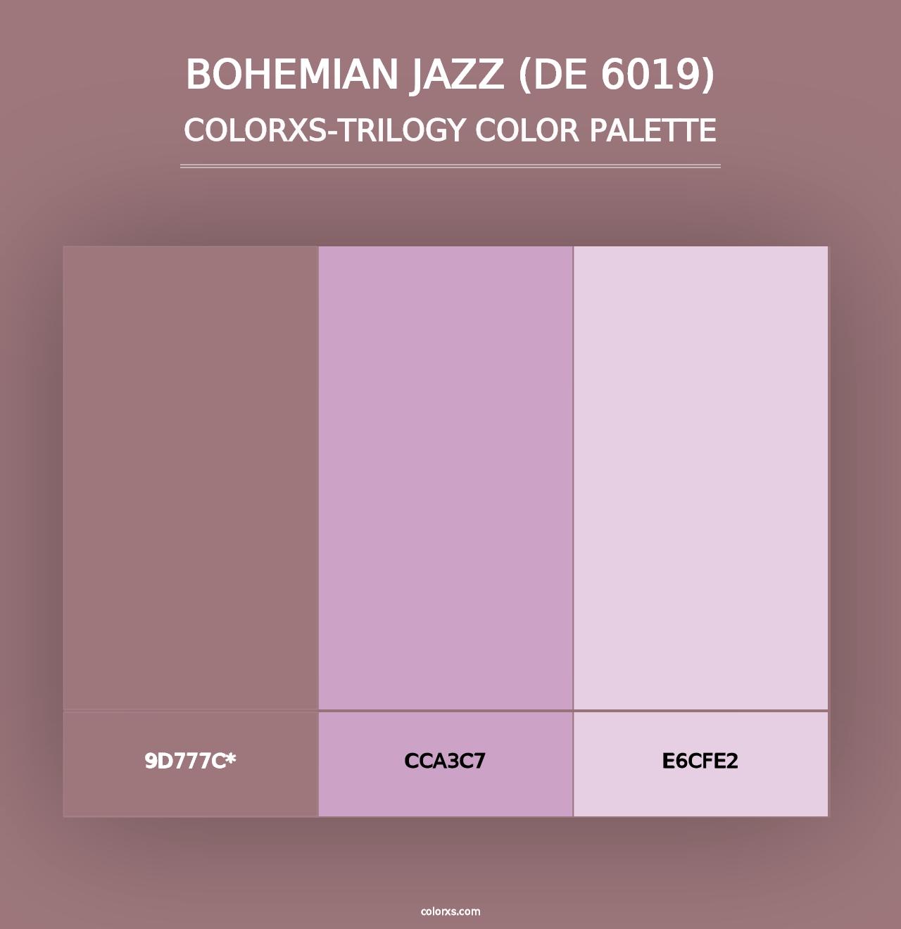 Bohemian Jazz (DE 6019) - Colorxs Trilogy Palette