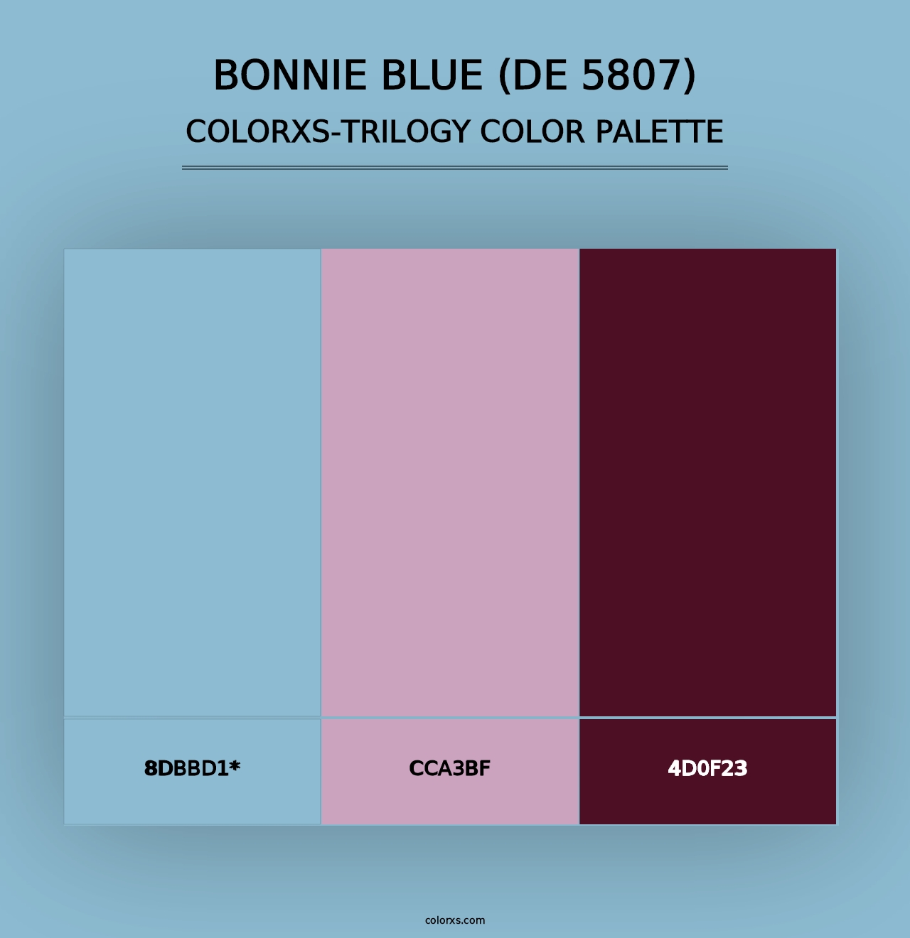 Bonnie Blue (DE 5807) - Colorxs Trilogy Palette