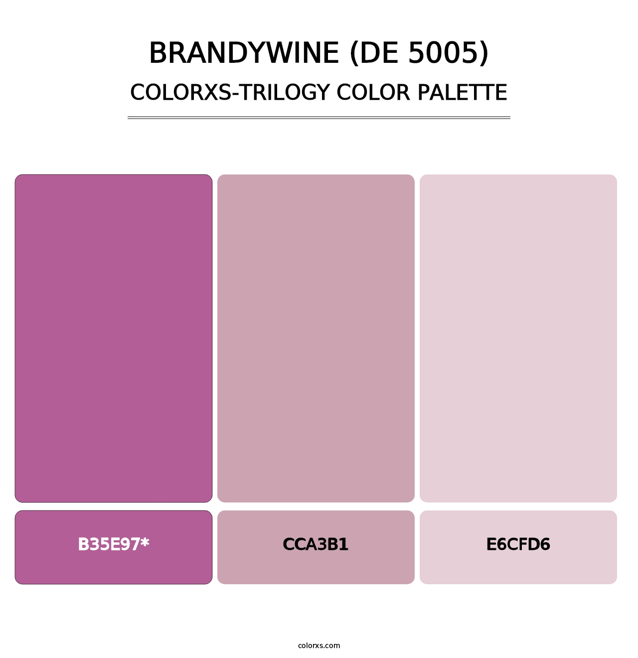 Brandywine (DE 5005) - Colorxs Trilogy Palette