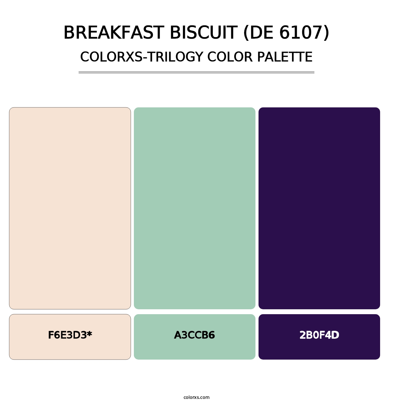 Breakfast Biscuit (DE 6107) - Colorxs Trilogy Palette