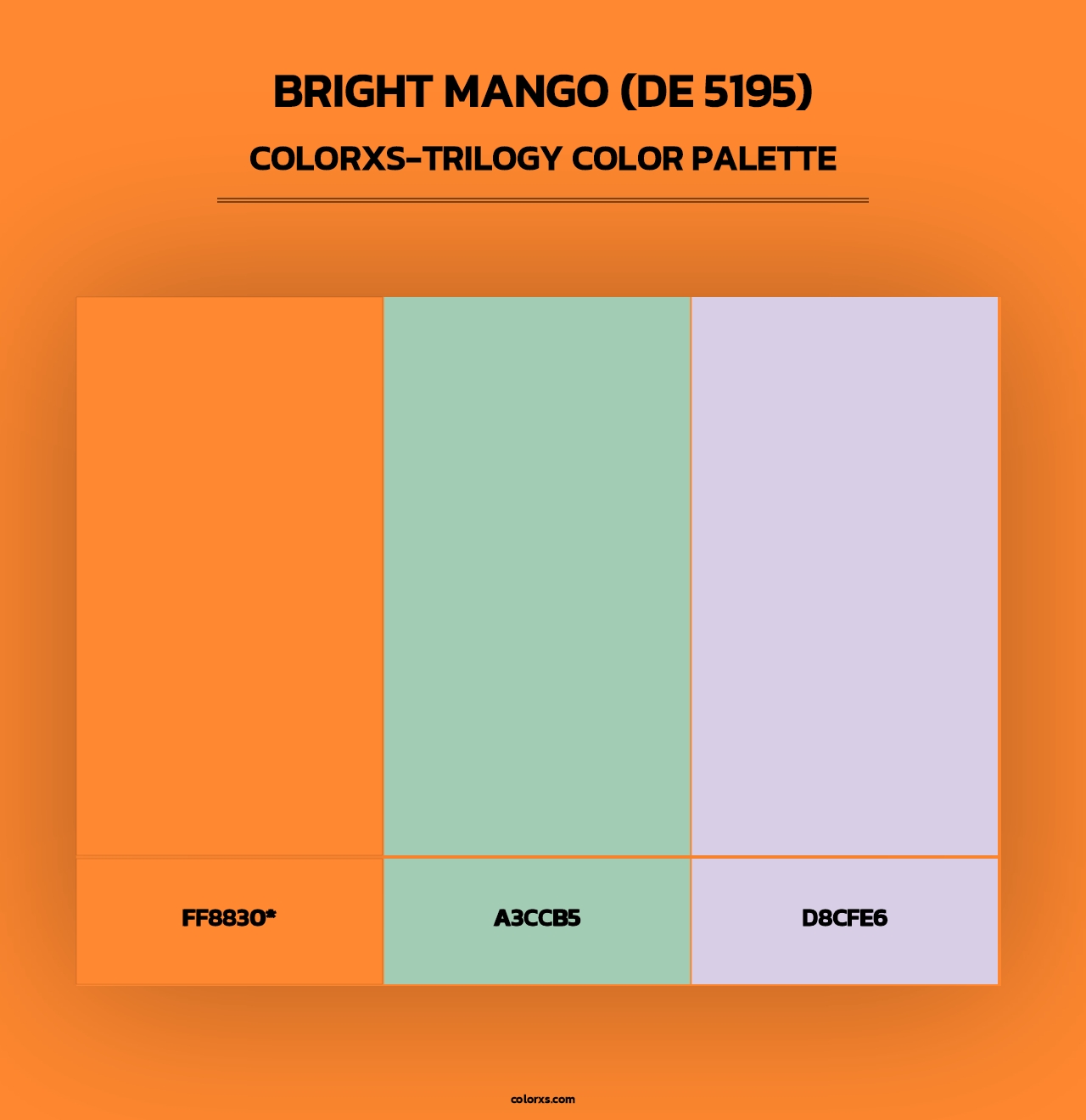 Bright Mango (DE 5195) - Colorxs Trilogy Palette