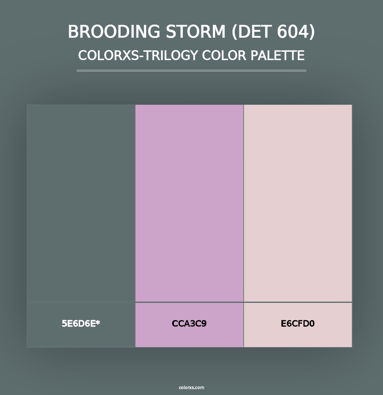 Brooding Storm (DET 604) - Colorxs Trilogy Palette