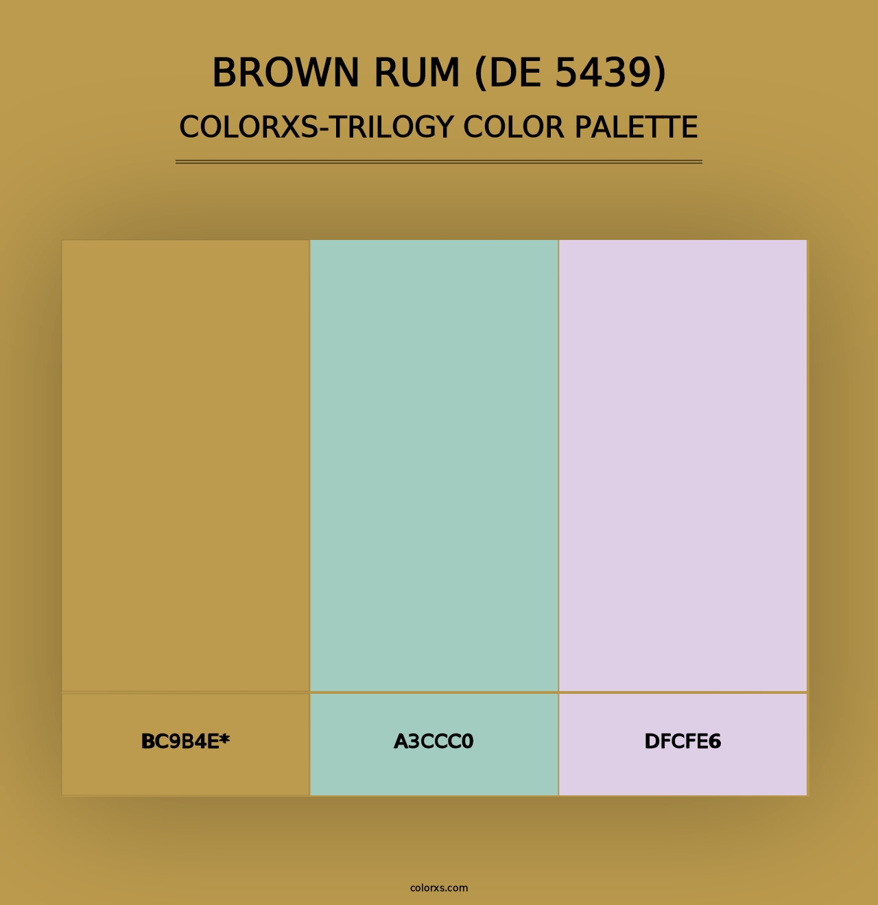 Brown Rum (DE 5439) - Colorxs Trilogy Palette