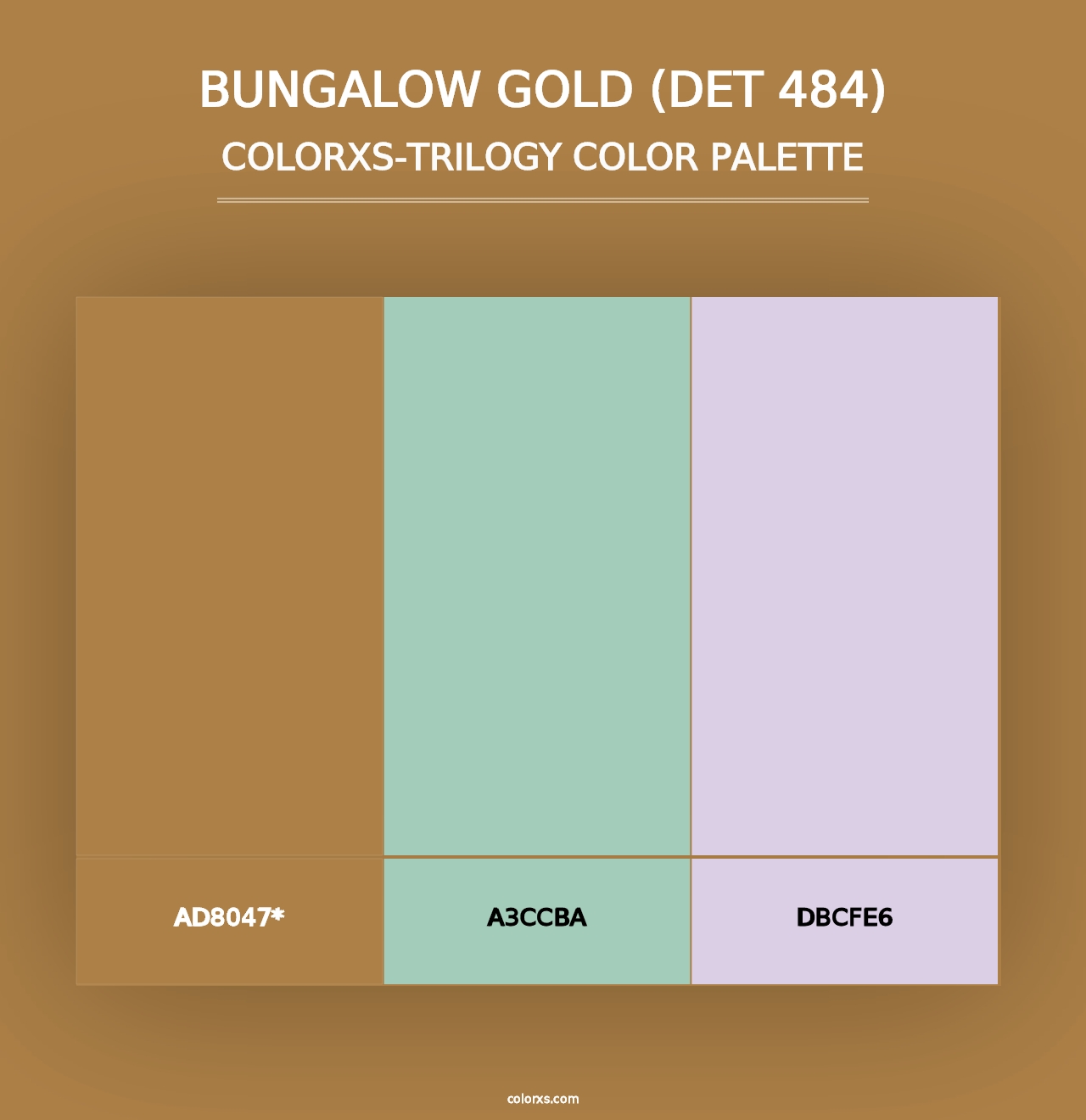 Bungalow Gold (DET 484) - Colorxs Trilogy Palette