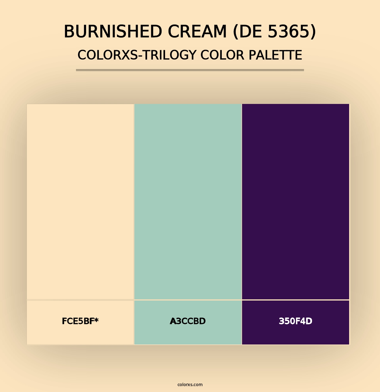 Burnished Cream (DE 5365) - Colorxs Trilogy Palette