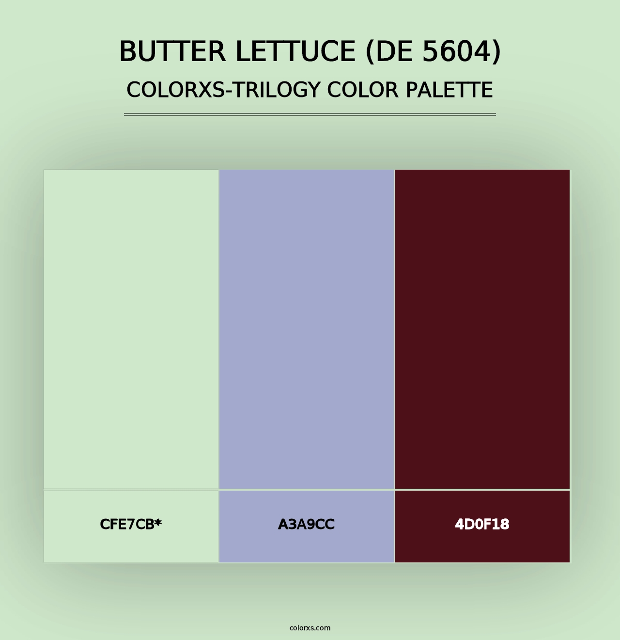 Butter Lettuce (DE 5604) - Colorxs Trilogy Palette