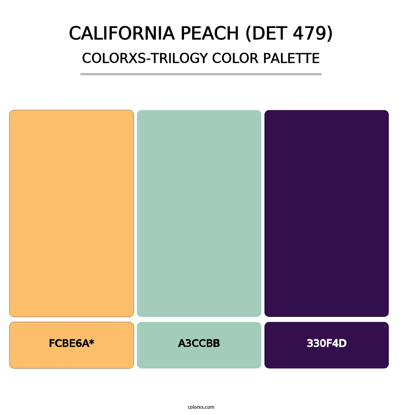 California Peach (DET 479) - Colorxs Trilogy Palette