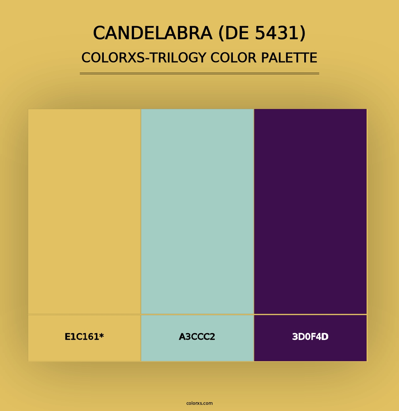 Candelabra (DE 5431) - Colorxs Trilogy Palette