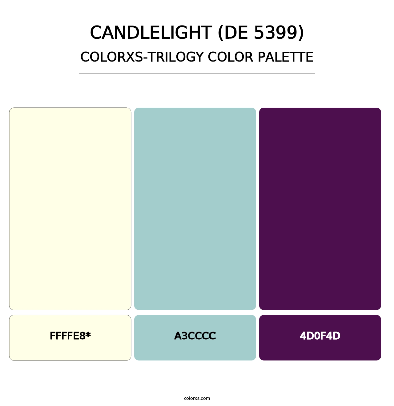 Candlelight (DE 5399) - Colorxs Trilogy Palette