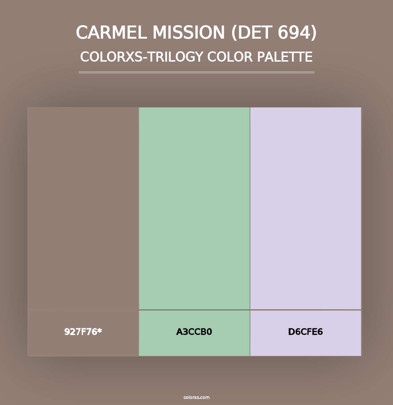 Carmel Mission (DET 694) - Colorxs Trilogy Palette