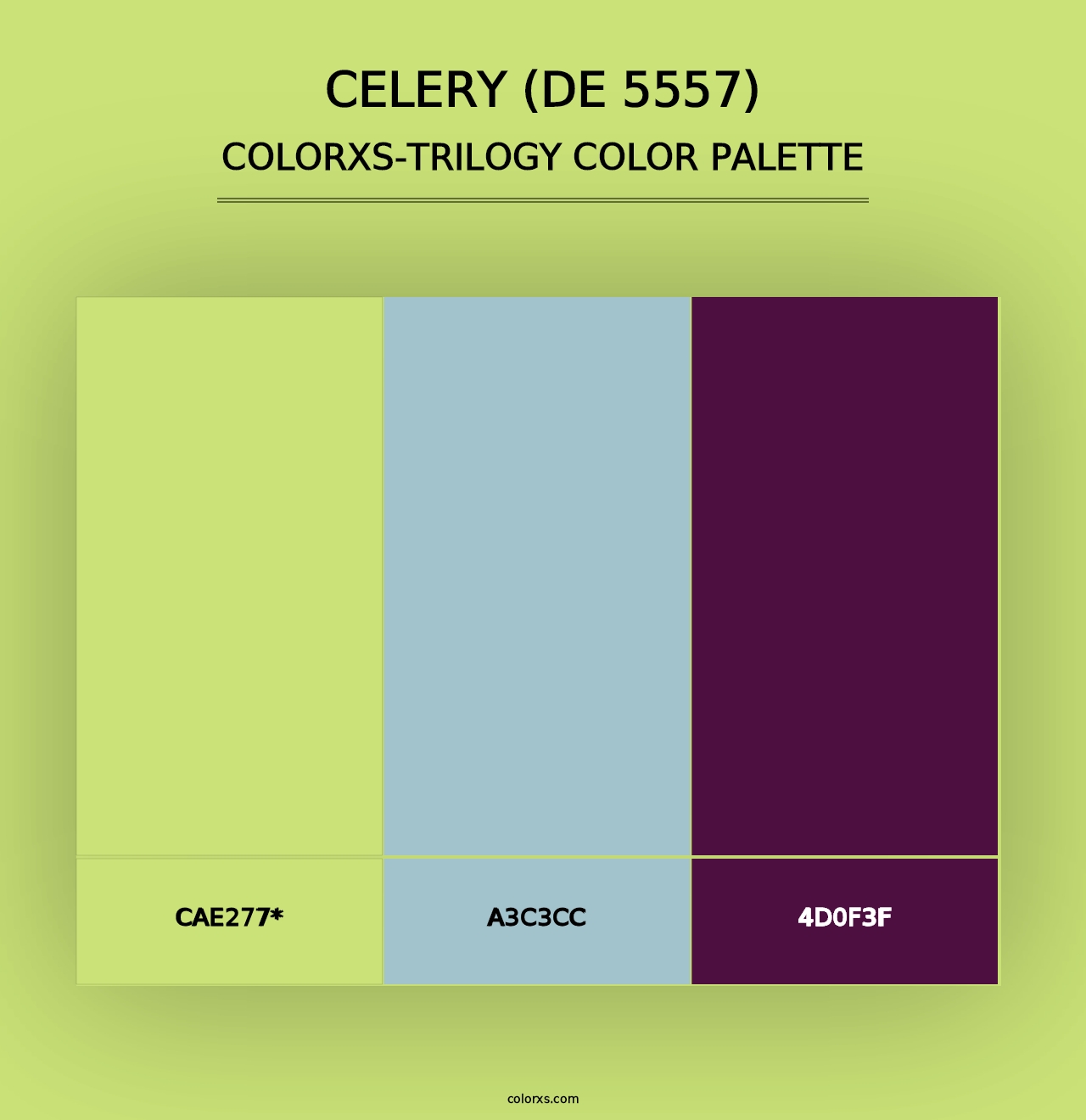 Celery (DE 5557) - Colorxs Trilogy Palette